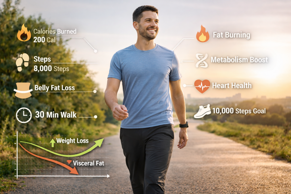 Fitness walk for health and weight loss