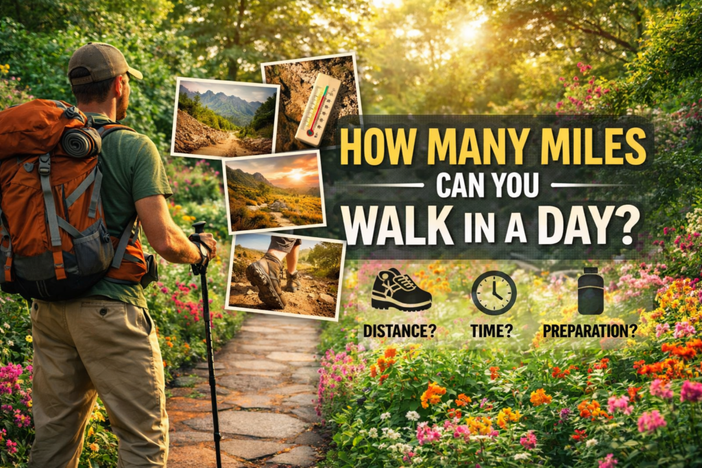 How many miles can a beginner walk in a day?