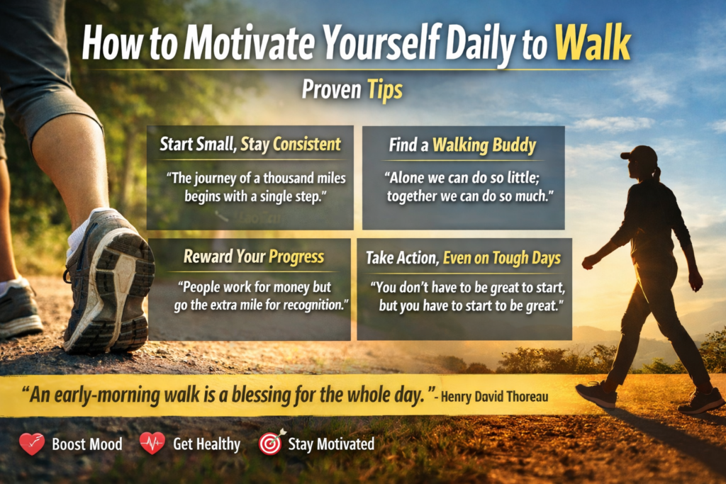 How to stay motivated to walk