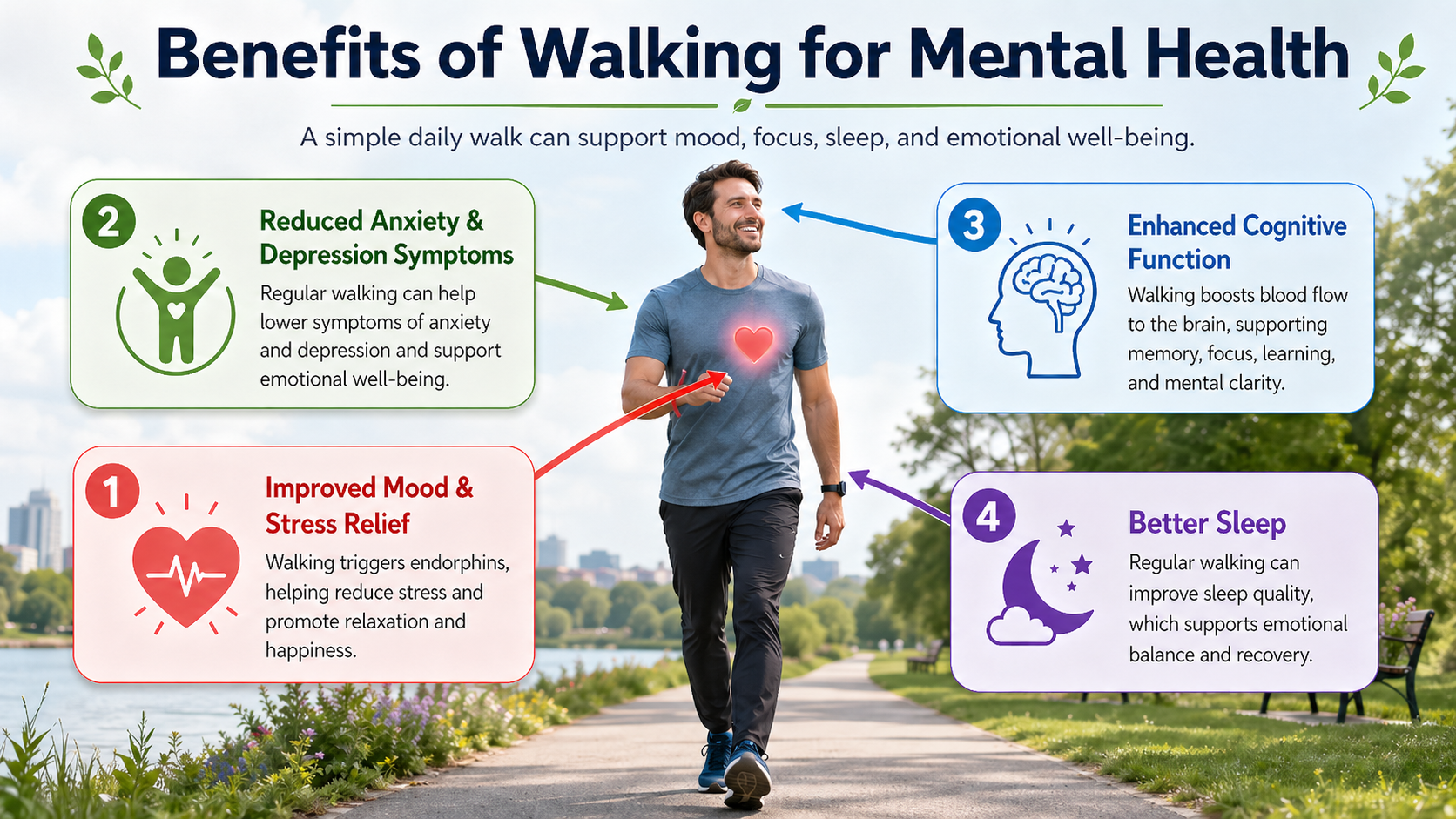 The power of walking for mental wellness