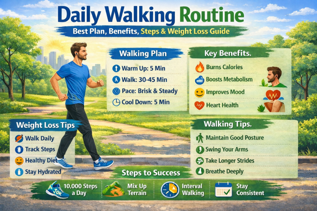 What Is the Best Daily Walking Routine for Health, Fitness, and Weight Loss