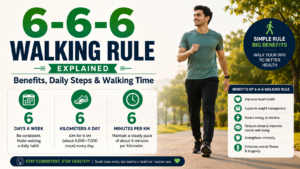 6-6-6 Walking Rule Explained Benefits, Daily Steps & Walking Time