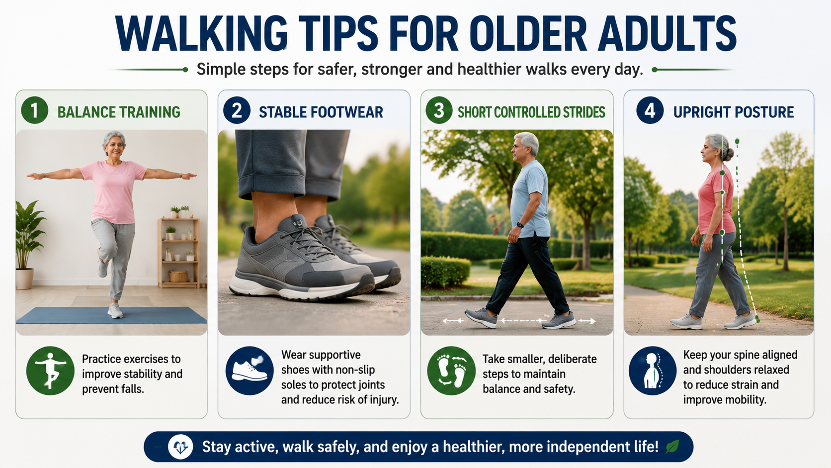 Walking tips for older adults