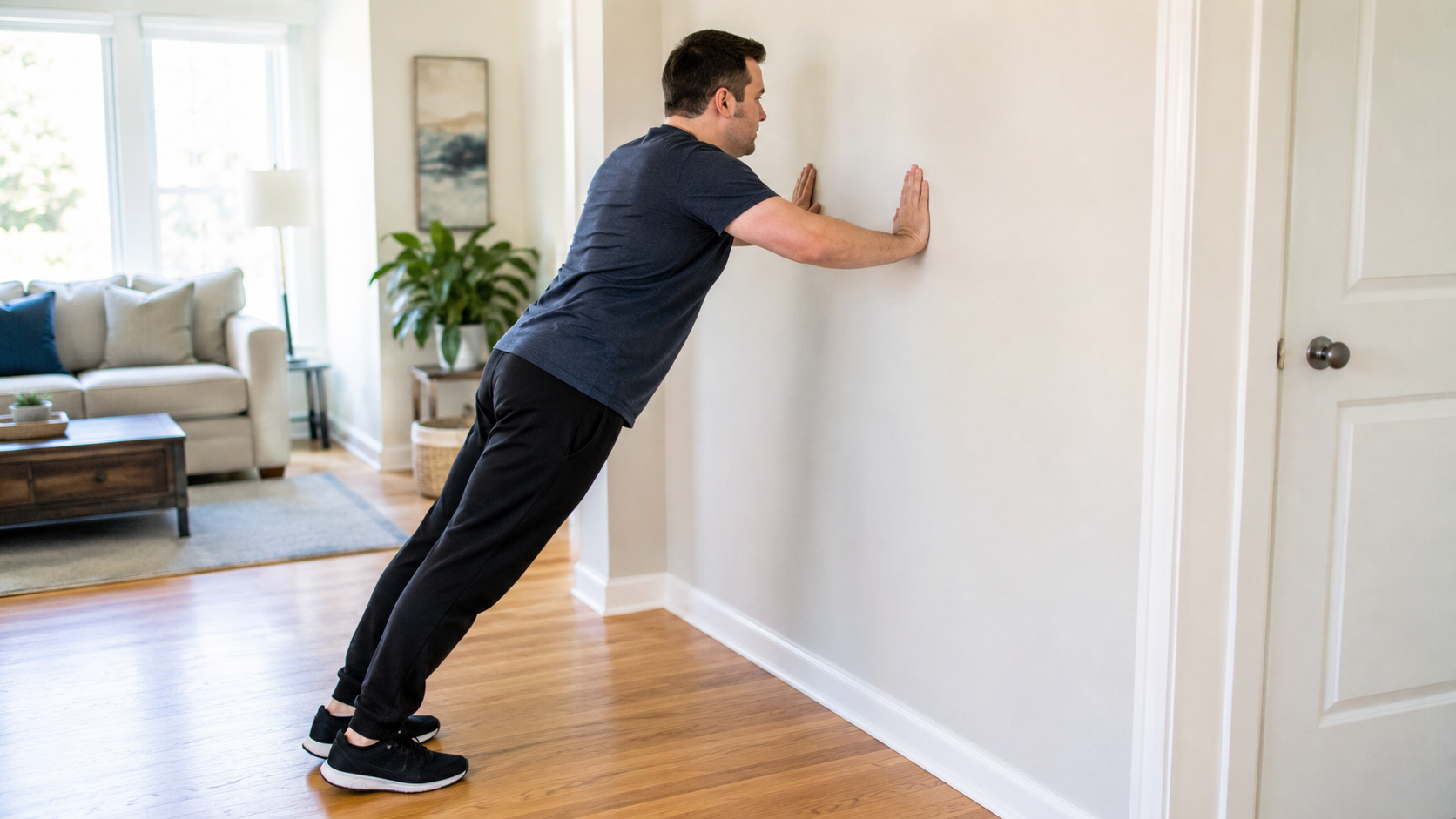 Wall Push-Ups easy workout for weight loss