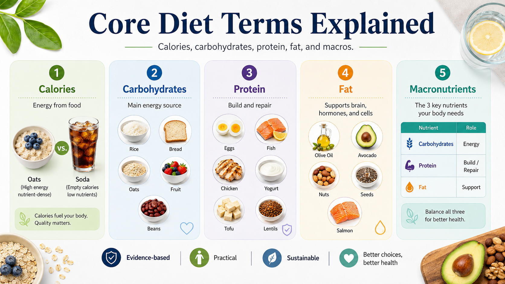 Core Diet Terms Explained