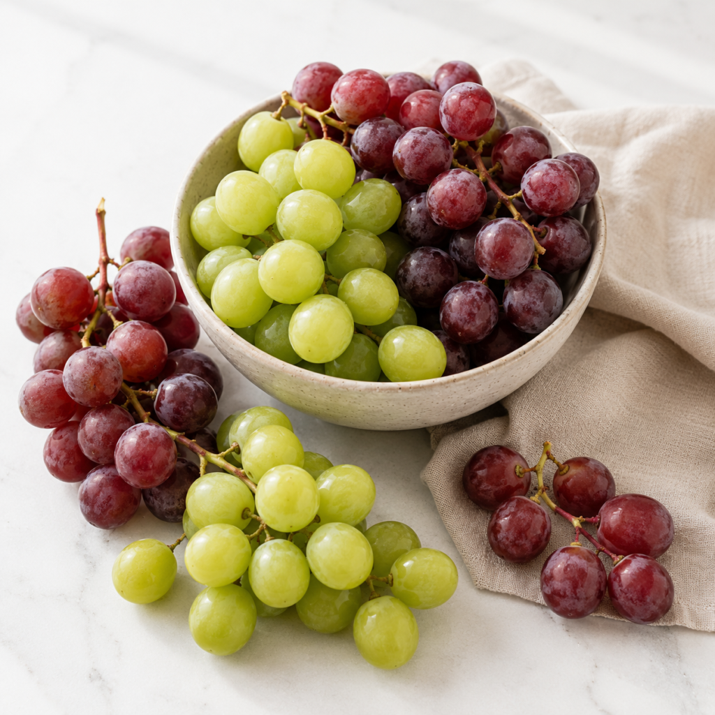 Grapes contain antioxidants, including resveratrol. But be careful with the hype grapes are not magic. They are simply one useful fruit in a healthydiet.