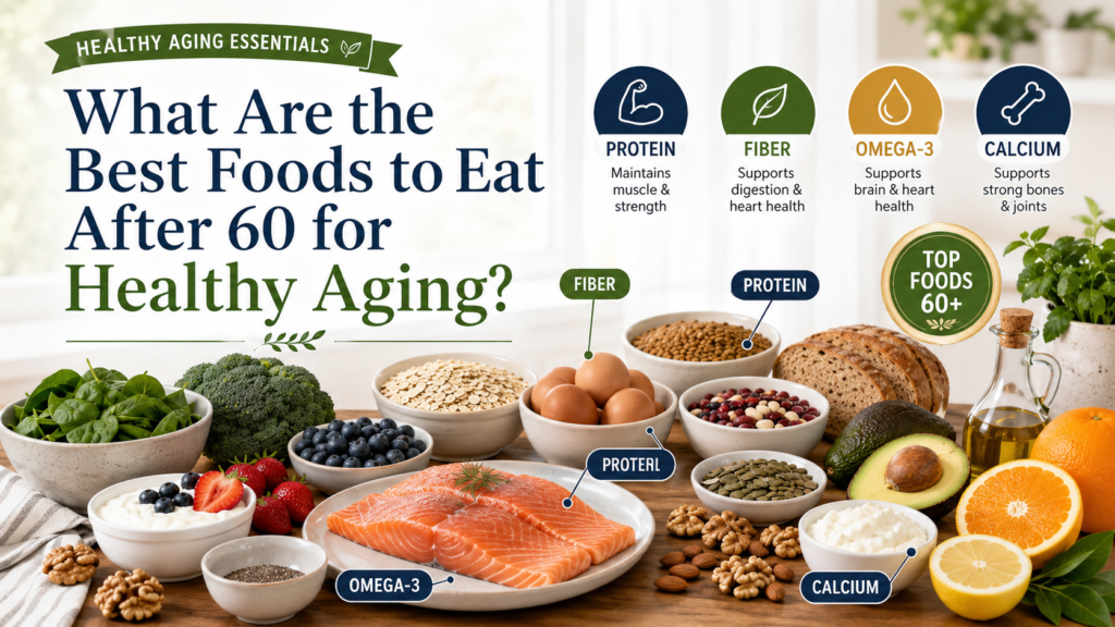 Healthy aging food essentials for 60+