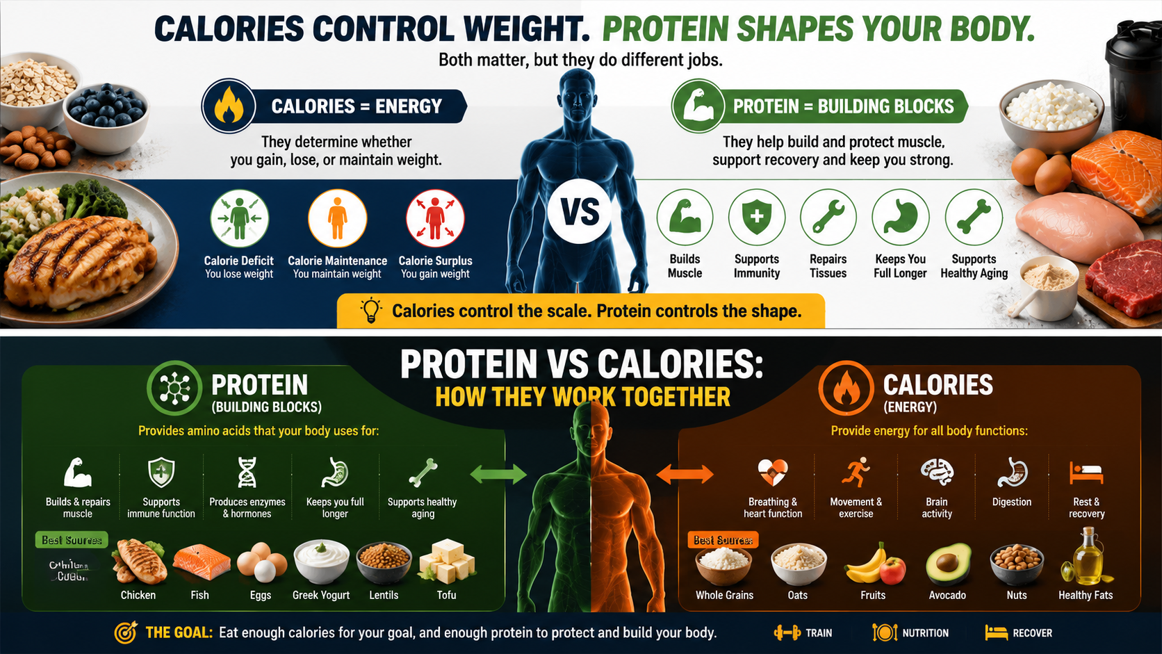How Do Protein and Calories Work Differently in the Body? 