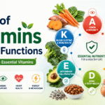 Vitamins and Their Functions Infographic
