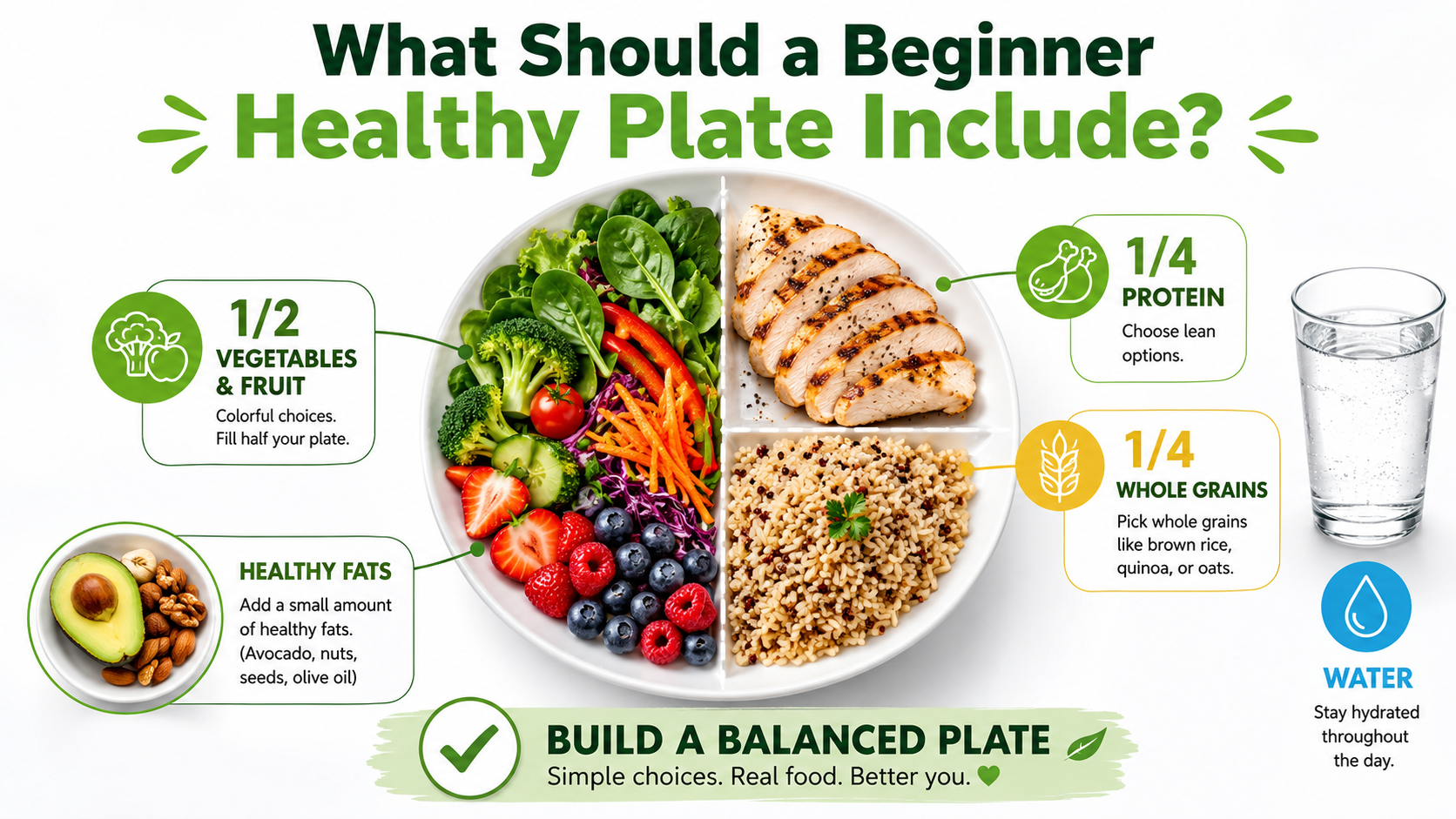 What a healthy plate should include