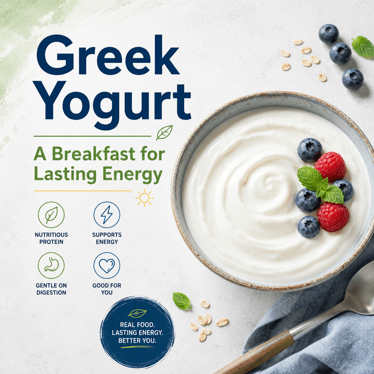 Why Is Plain Greek Yogurt Useful for Morning Energy