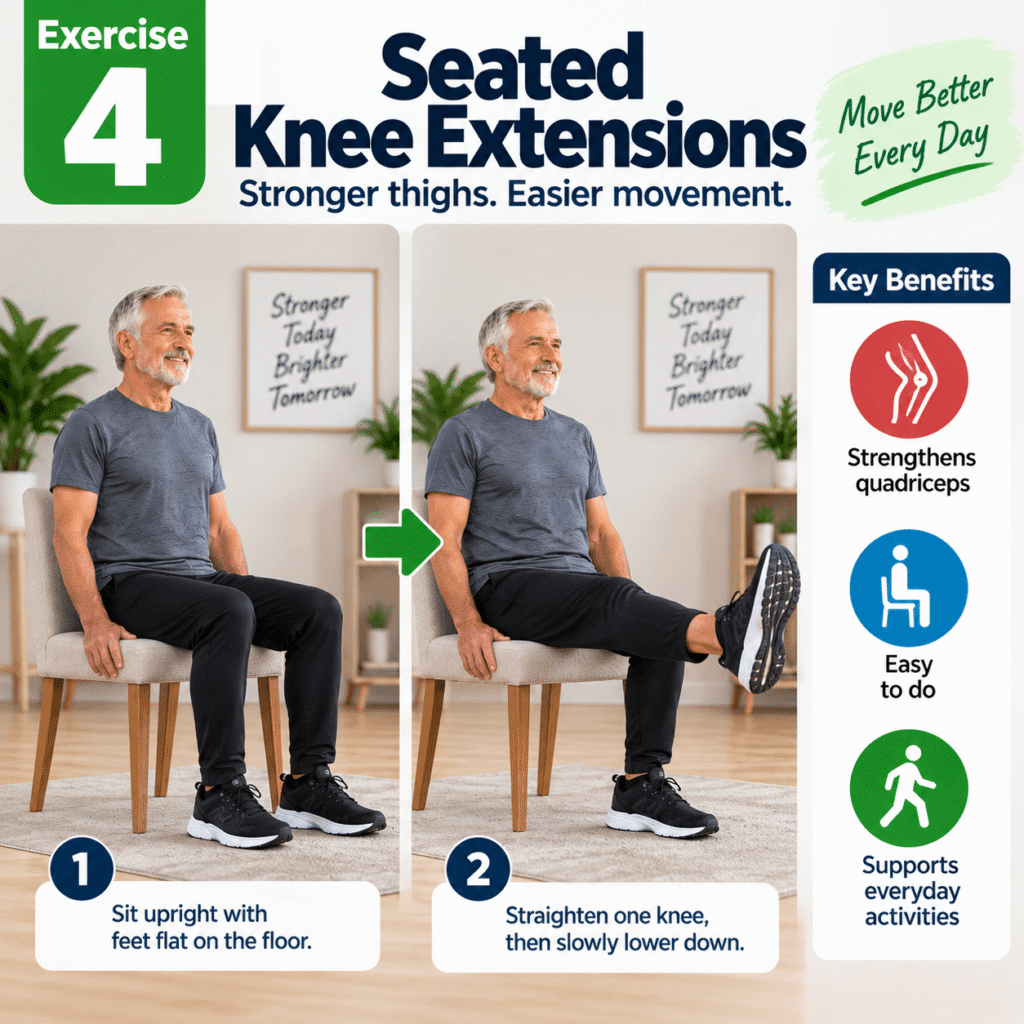 4. Seated Knee Extensions
