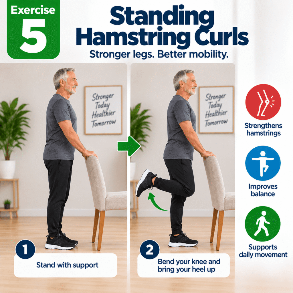 5. Standing Hamstring Curls
