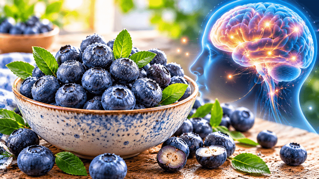 Blueberries and a Glowing Brain
