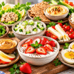 Colorful Healthy Snack Spread